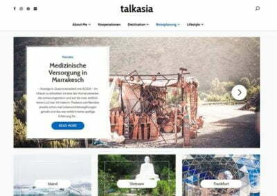 Talkasia – Referenz Website DSGVO