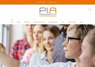PI.A Praxisinstitut – Referenz Website DSGVO