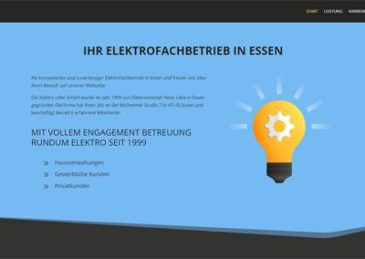 Elektro Litke – Referenz Webseite