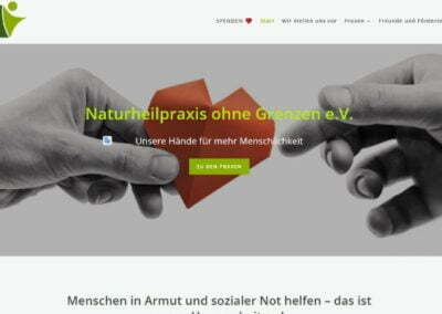 Naturheilpraxis ohne Grenzen e.V. – Referenz Webseite