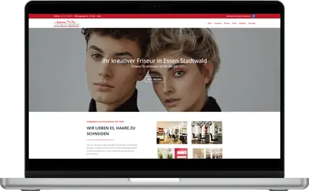 Webdesign Referenz Friseur Strathmann