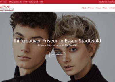 Friseur Strathmann- Referenz Webseite