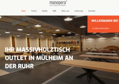 Manopera – Referenz Webseite