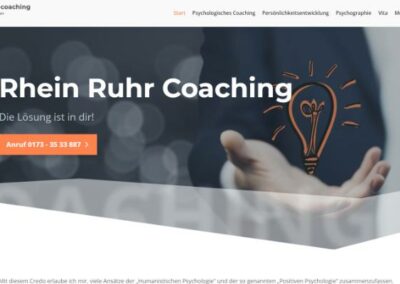 Rhein Ruhr Coaching – Referenz Webseite