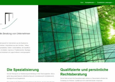 Webdesign Referenz Baurechtskanzlei Martin