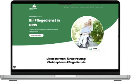 Barrierefreie Website für Christopherus Pflegedienste GmbH