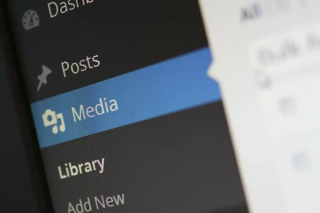 Screenshot auf dem ein Media-Ordner in einem WordPress-Backend angezeigt wird