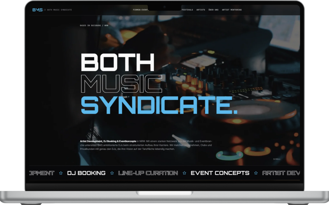 Website & SEO für BMS – Both Music Syndicate